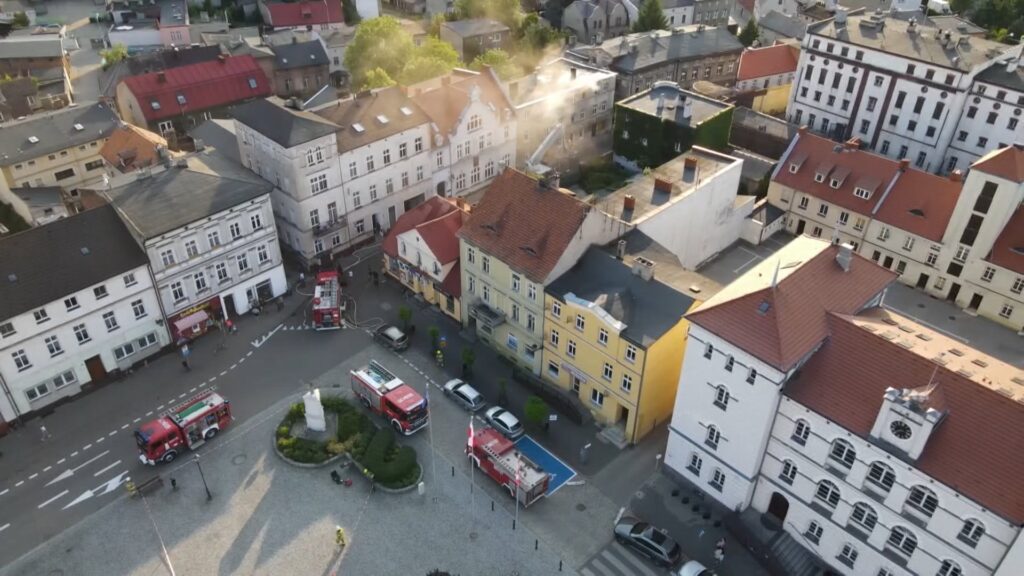 Pożar kamienicy przy Wawrzyniaka
