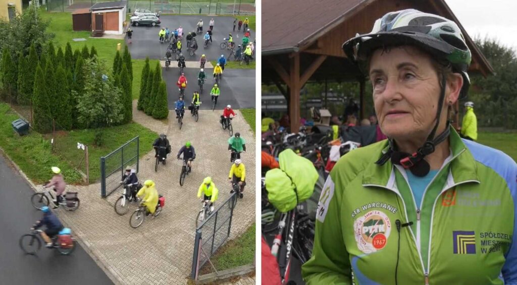 Deszcz nie zatrzymał cyklistów