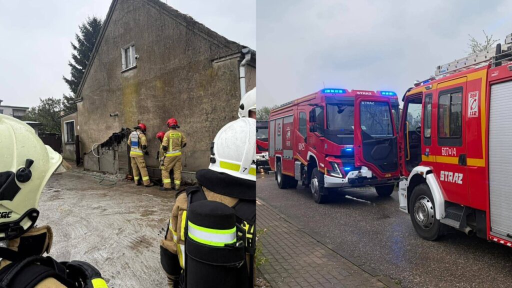 Strażackie syreny w Manieczkach. Doszło do pożaru