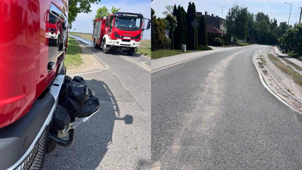 Ochotnicy z dwóch jednostek usuwali kilkukilometrową plamę