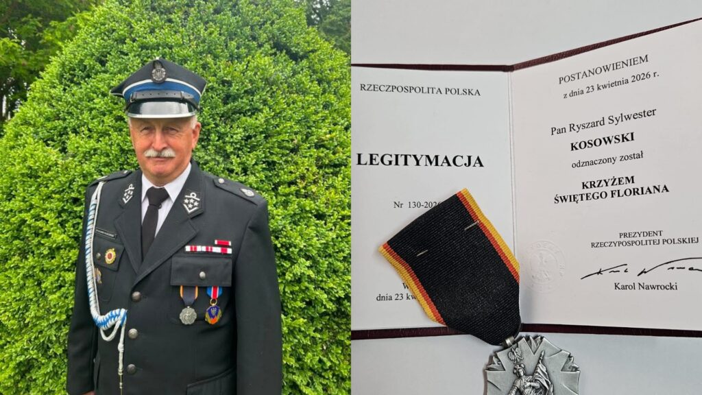 Minister dotrzymał słowa. Medal dla wieloletniego prezesa strażaków z Żabna