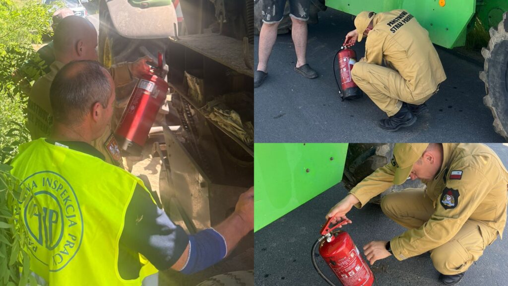 Zbliżają się żniwa. Strażacy kontrowali rolników